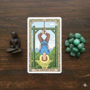 タロットカードの吊るされた男のイラスト